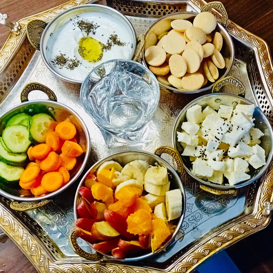 Arabská mezze snídaně